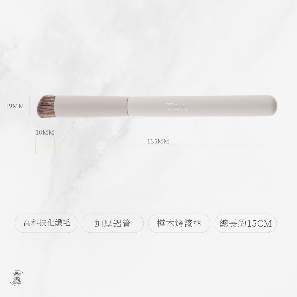 Tommy&Anson 270 斜角波形遮瑕刷｜波形毛流不卡紋、模擬指腹觸感，精準遮蓋黑眼圈與淚溝 台灣品牌-細節圖3