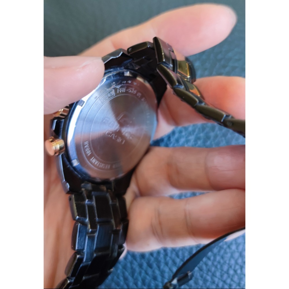 Casio 男錶 新電池 Edifice FFR-539 Chronograph Quartz Watch-細節圖2