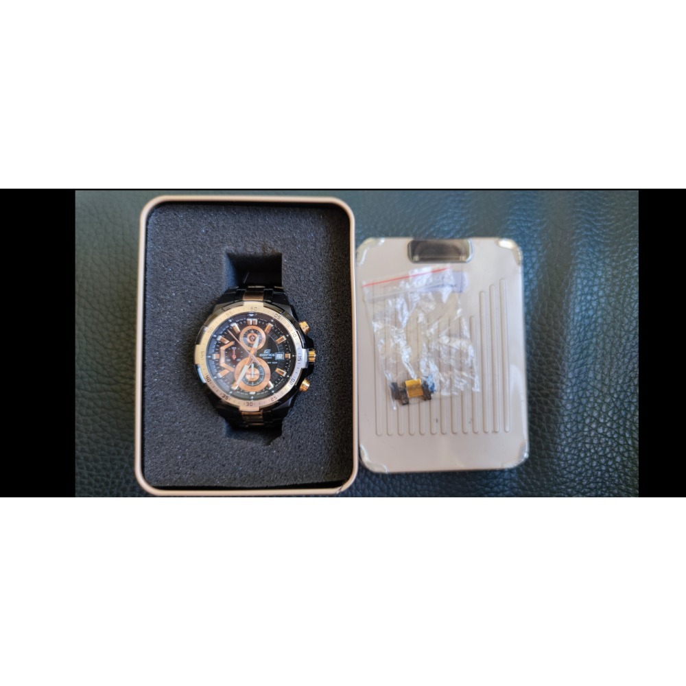 Casio 男錶 新電池 Edifice FFR-539 Chronograph Quartz Watch-細節圖4