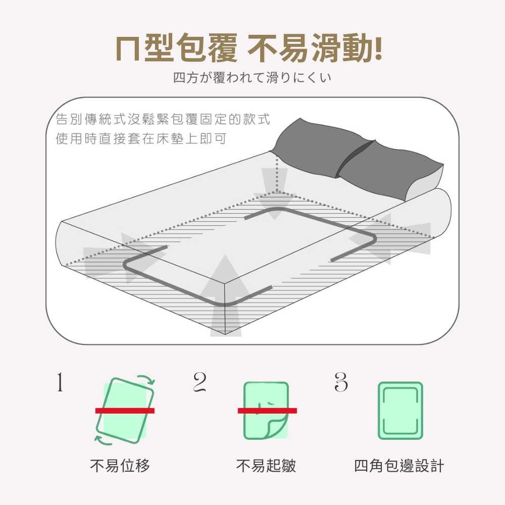 【艾唯家居】床包+枕套 加大雙人 3M吸濕排汗(加大床包+2枕頭套) 單人 雙人 特大 床單 床包組 台灣製-細節圖6