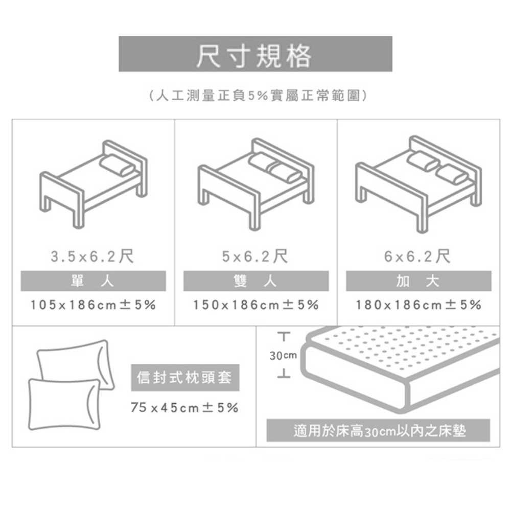 【艾唯家居】薄被套床包組 雙人 3M吸濕排汗(雙人床包+被套+2枕套) 單人 加大 特大 床單 台灣製-細節圖8