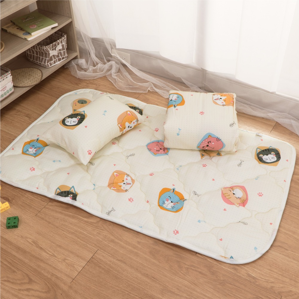 【艾唯家居】極柔涼感兒童睡墊三件組 萊賽爾纖維 3M吸濕排汗 兒童/幼兒園/幼稚園/睡袋/午睡/午休/涼被/童枕/台灣製-細節圖9