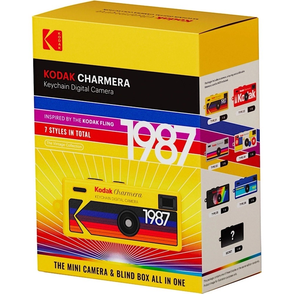 【柯達舞鶴馬】代購 ~熱賣~新貨到~送32G卡 老柯達 KODAK charmera 鑰匙圈數位相機盲盒 數位相機鑰匙圈-細節圖5