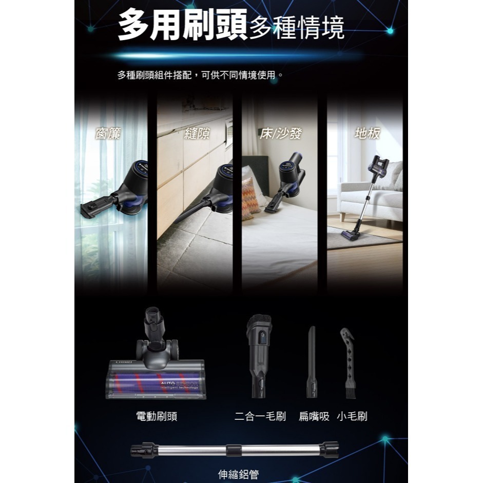 【CHIMEI奇美】智能觸控無線吸塵器 VC-HT2LSM-細節圖11