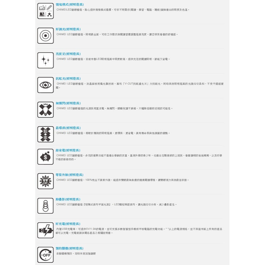 【CHIMEI奇美】知視家時尚LED護眼檯燈 KG280D-細節圖3