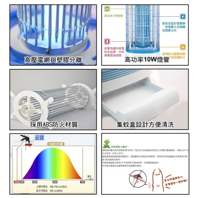 【anbao安寶】10W電子捕蚊燈 AB-8210-細節圖4