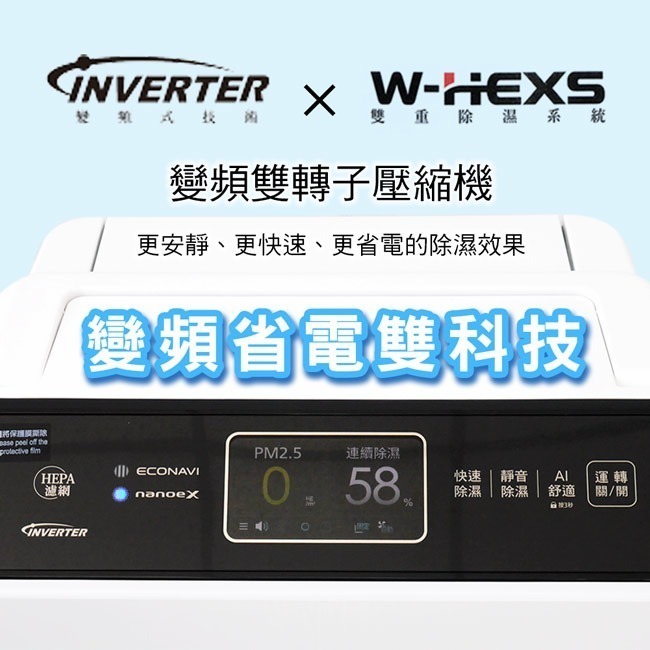 【Panasonic 國際牌】16公升變頻高效型清淨除濕機 F-YV32MH-細節圖3