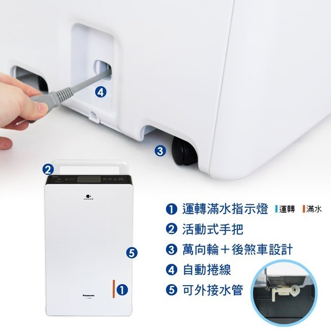 【Panasonic 國際牌】16公升變頻高效型清淨除濕機 F-YV32MH-細節圖9