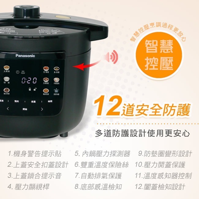 【Panasonic國際牌】4公升電氣壓力鍋 NF-PC401-細節圖5