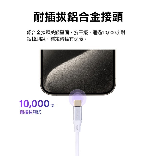 【PX大通】USB C to C 2.0 充電傳輸線(1米/2米) ACC2-1W / ACC2-2W-細節圖7