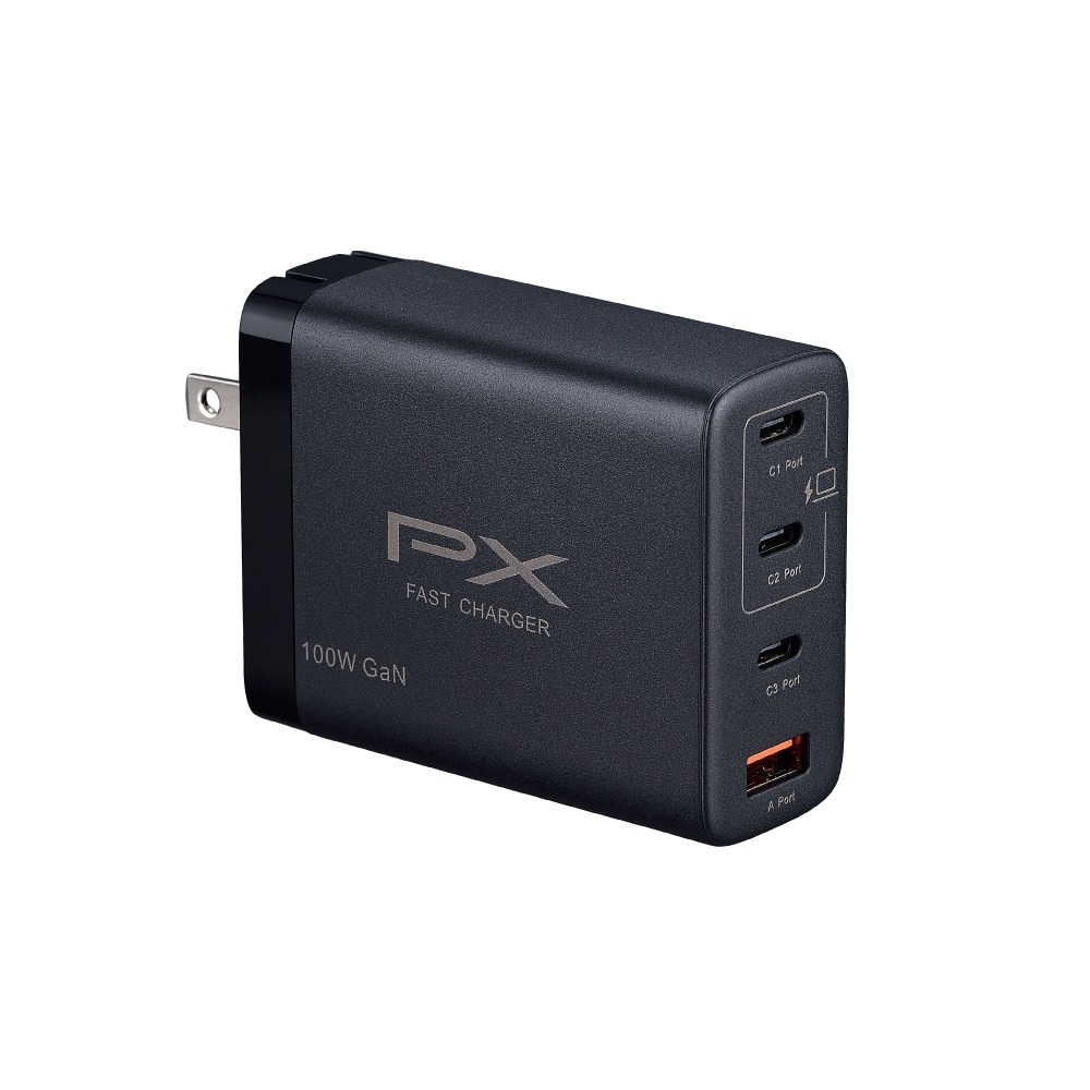 【PX大通】氮化鎵快充USB電源供應器(Type-Cx3 + Type-Ax1) PWC-10013B-細節圖2