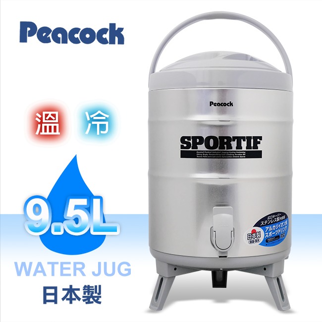 【Peacock孔雀牌】9.5L不鏽鋼保溫保冷茶桶 INS-100-細節圖3