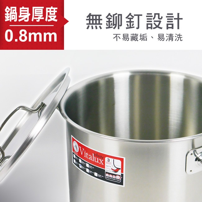 【ZEBRA斑馬】SUS304不鏽鋼淺型魯桶 18.5L(32x23cm)-細節圖6