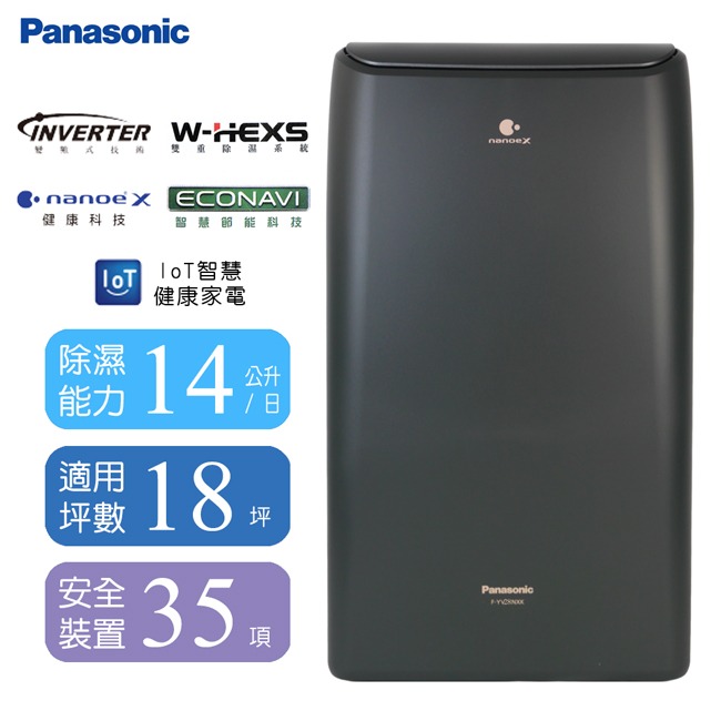 【Panasonic國際牌】14公升變頻高效型除濕機 F-YV28NXK-細節圖3