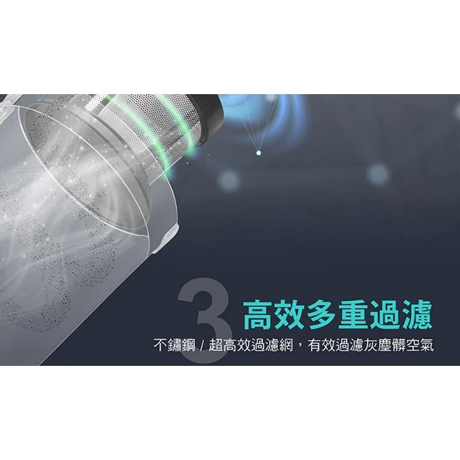 【CHIMEI奇美】LED電動地刷手持強力氣旋吸塵器 VC-HUNPH0-細節圖5