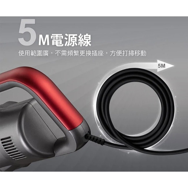 【CHIMEI奇美】LED電動地刷手持強力氣旋吸塵器 VC-HUNPH0-細節圖7