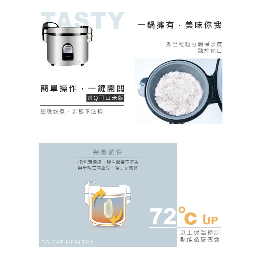 【zushiang日象】35人份立體保溫電子鍋(70碗飯) ZS-EM35-細節圖4