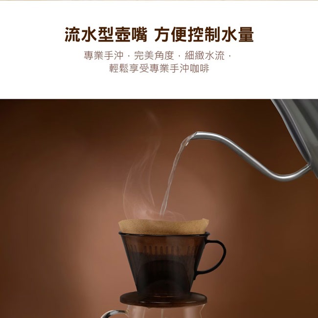 【THOMSON】1L手沖不鏽鋼細口壺 TM-SAK59-細節圖5