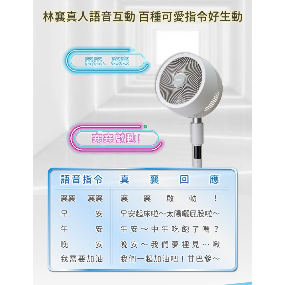 【限時購】【SANLUX台灣三洋】9吋林襄語音DC智慧循環扇 SBF-C09DZ-細節圖4