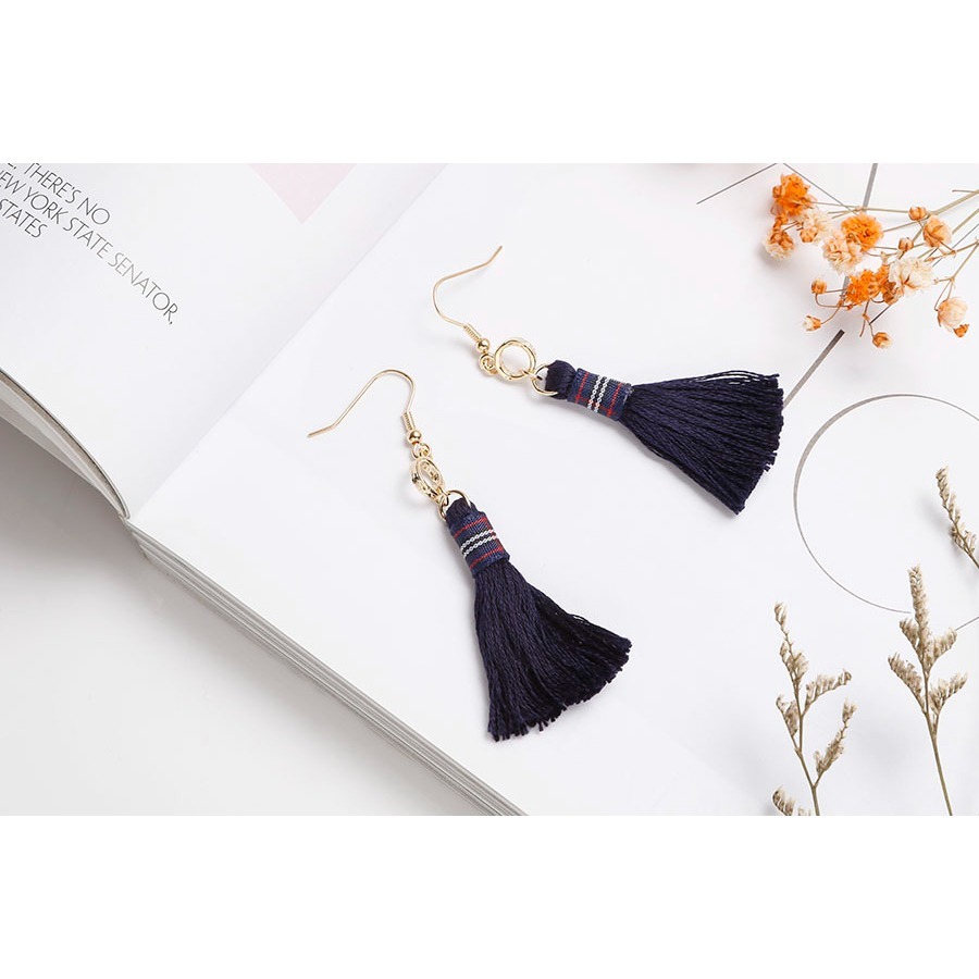 ┌民族風┐ 流蘇耳環-細節圖3