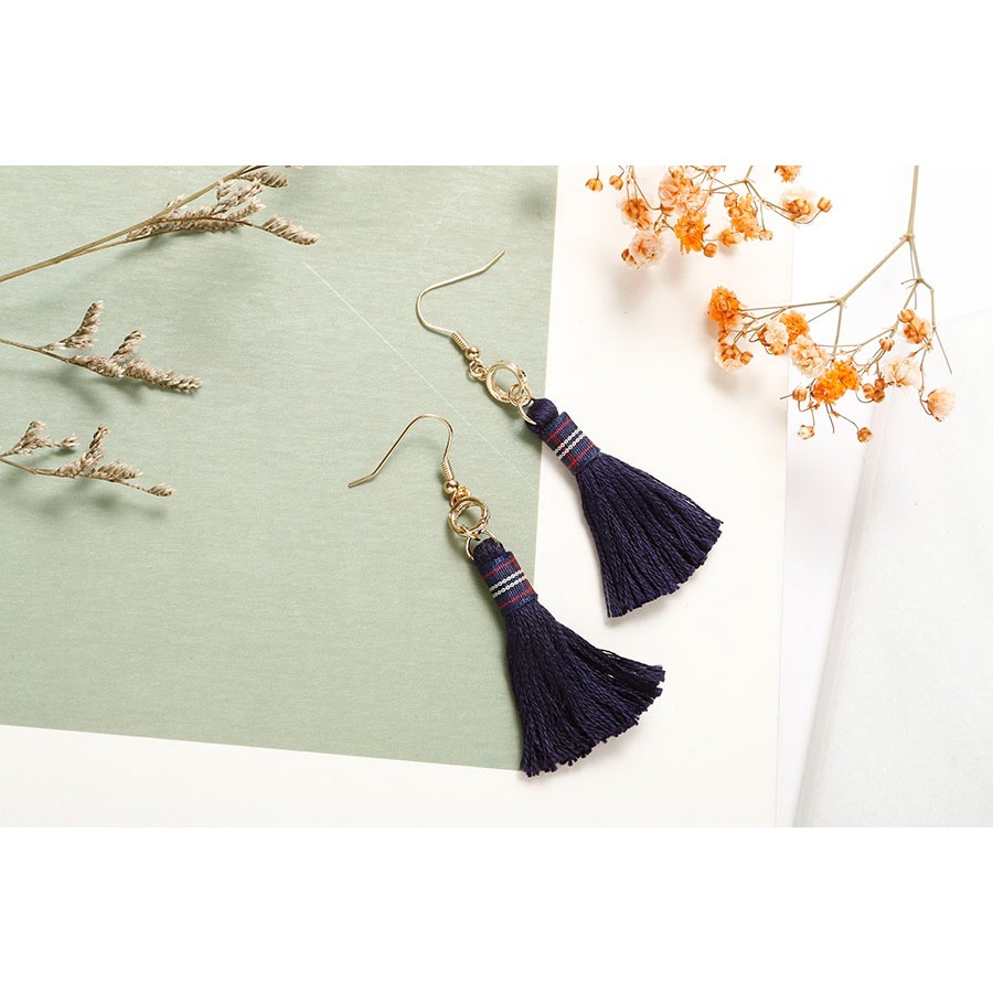 ┌民族風┐ 流蘇耳環-細節圖4