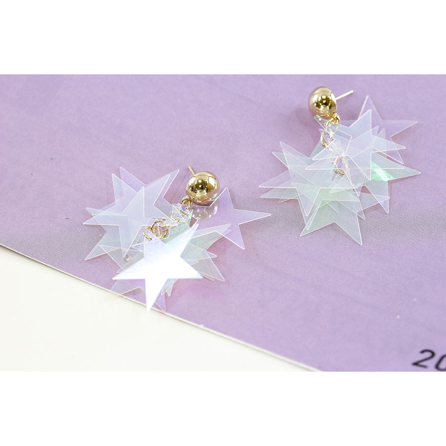 ┌繽紛雷射片 ┐ 星星耳環-細節圖2