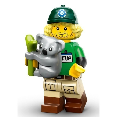 LEGO 樂高 71037 Minifigures 人偶包24代 8號 無尾熊 環保人士 Conservationist