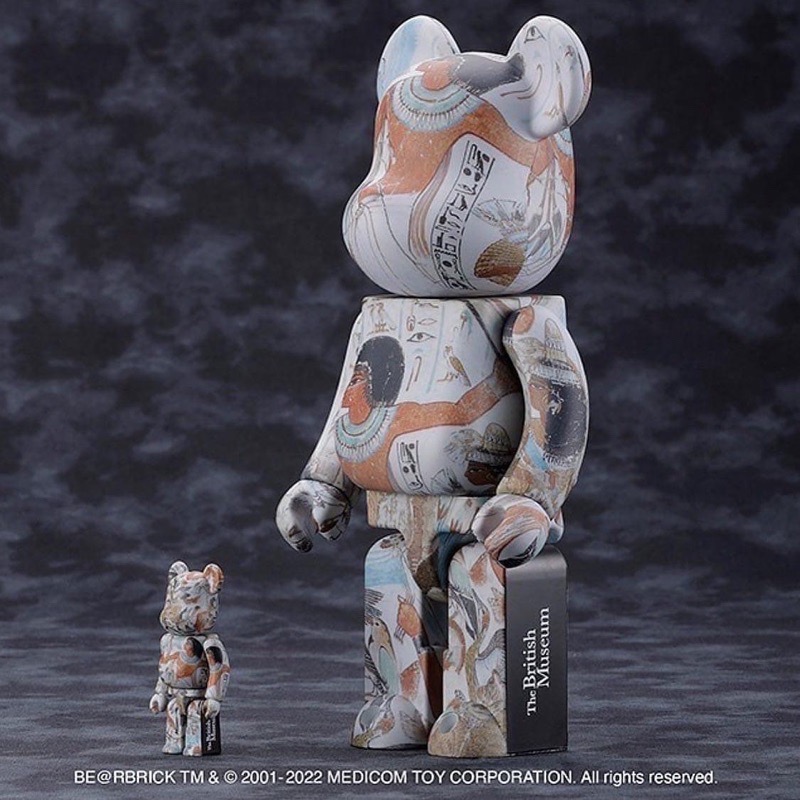 全新現貨日本官方BE@RBRICK Tomb-Painting of Nebamun 100％&400％內巴蒙墓壁畫-細節圖3