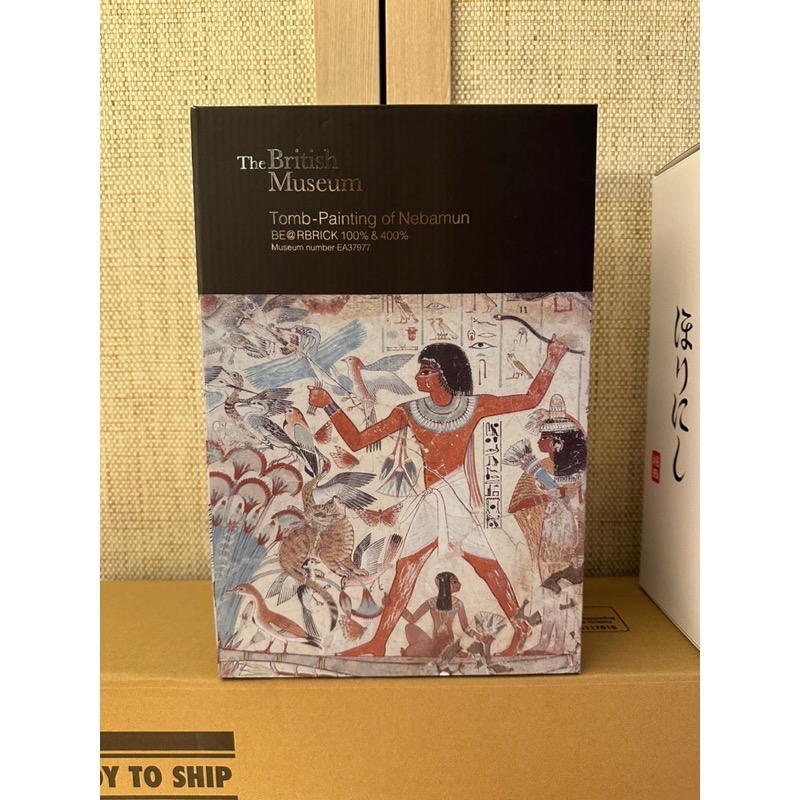 全新現貨日本官方BE@RBRICK Tomb-Painting of Nebamun 100％&400％內巴蒙墓壁畫-細節圖4