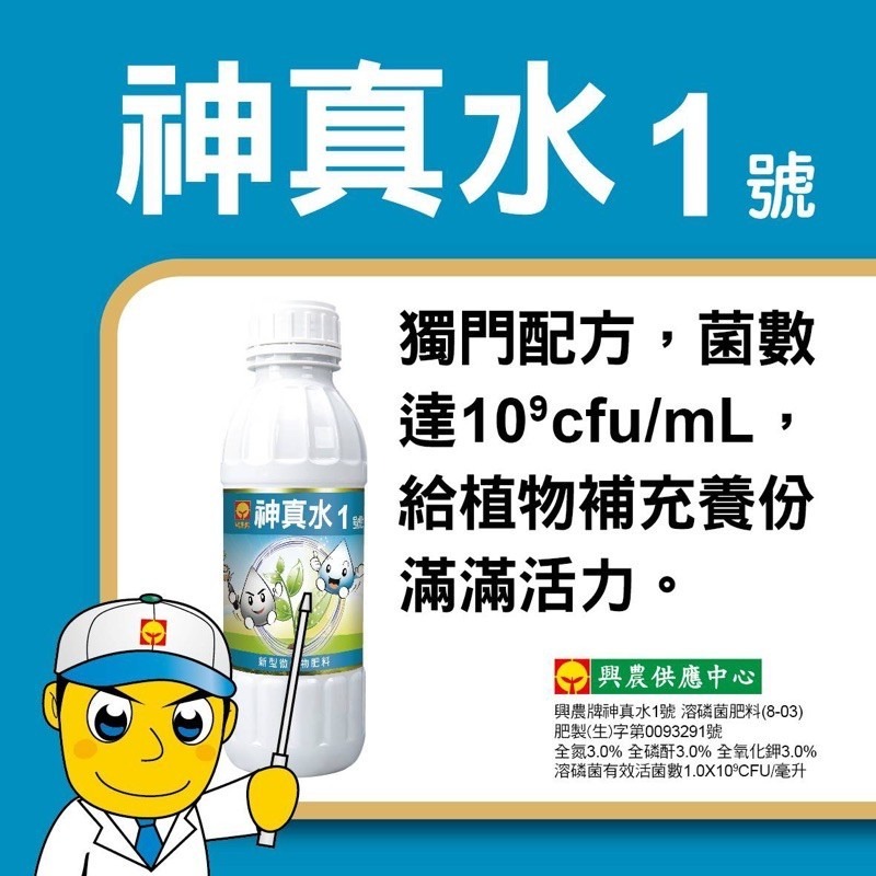 【興農牌】神真水1號 4L 微生物 治黴色基素 放線菌 促進生長 抑制發病 抗病 抗逆境 任何植物適用 附贈量杯-細節圖2