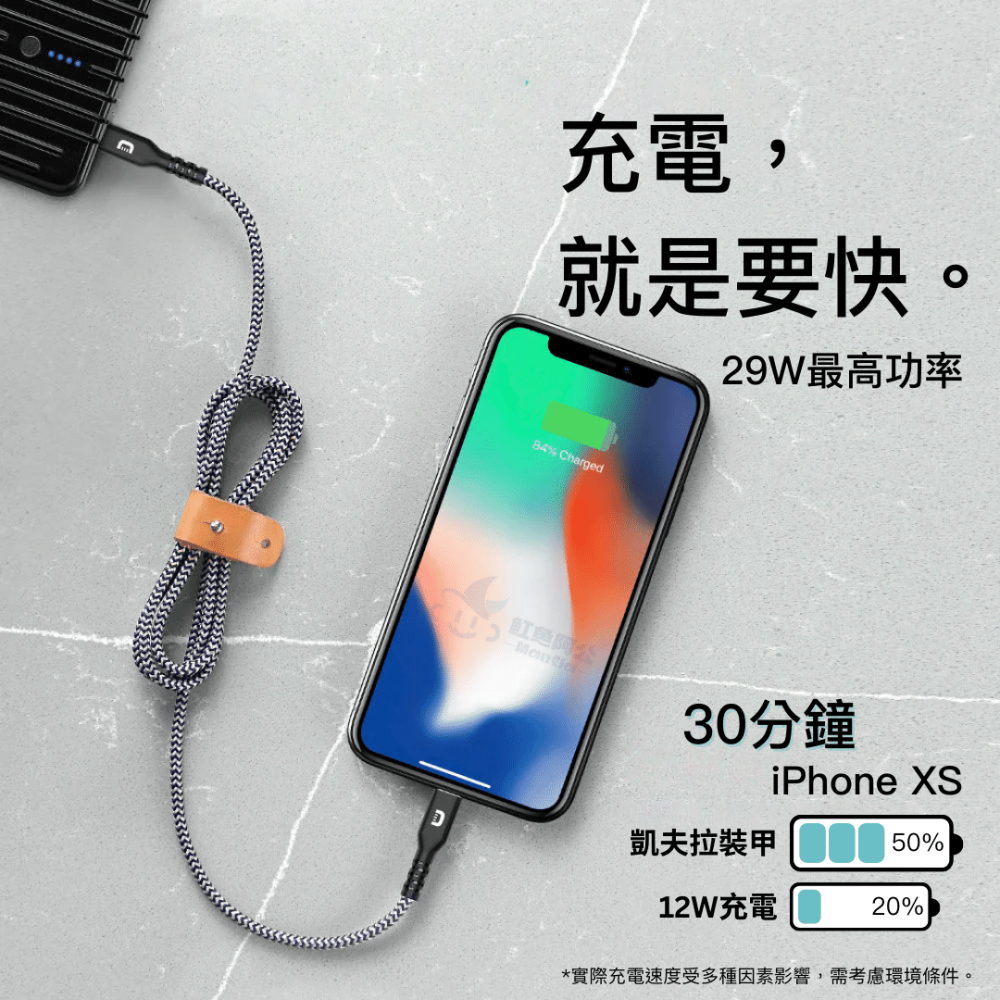 iPhone充電線MFI 快充 TypeC Lightning 蘋果 apple 凱夫拉裝甲 適用 i14 13 12-細節圖7