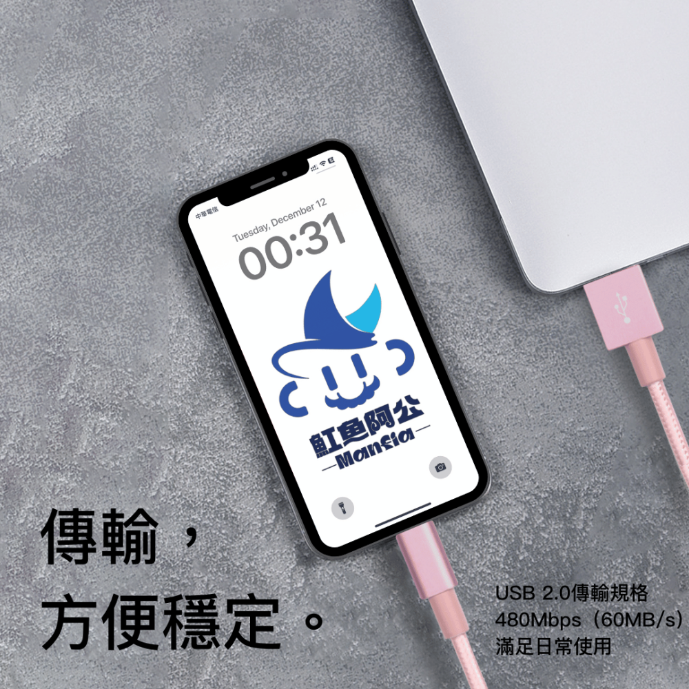 iPhone充電線MFI 快充 USB Lightning 蘋果 apple 星光編織 適用 i14 13 12 11-細節圖4