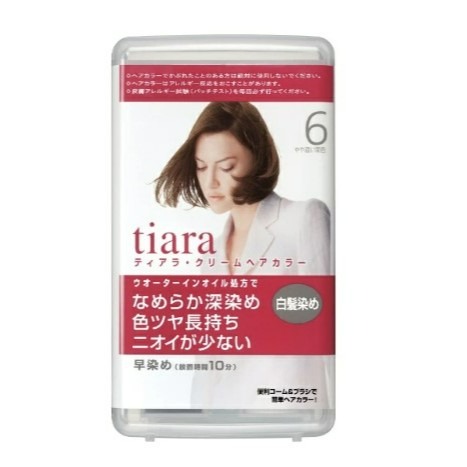 沐沐愛買🅥現貨🅥日本境內直送✈️🅥【資生堂 Tiara】白髮專用染髮劑 3號/4號/5號/6號 染髮霜-規格圖1