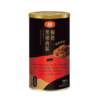【聖德科斯】大成-桐德黑豬肉鬆（160g/罐）