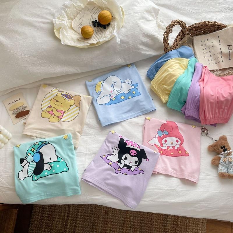 🎀雙生媽の櫥窗🎀 三麗鷗冰涼莫代爾棉七分袖居家套裝 兒童睡衣 居家服-細節圖5