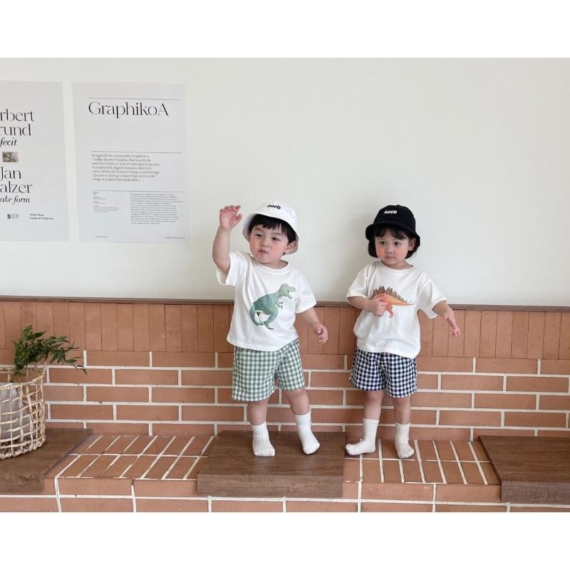 🎀雙生媽の櫥窗🎀 兒童棉質吸汗透氣恐龍印花套裝 兩件套 恐龍 男寶-細節圖4