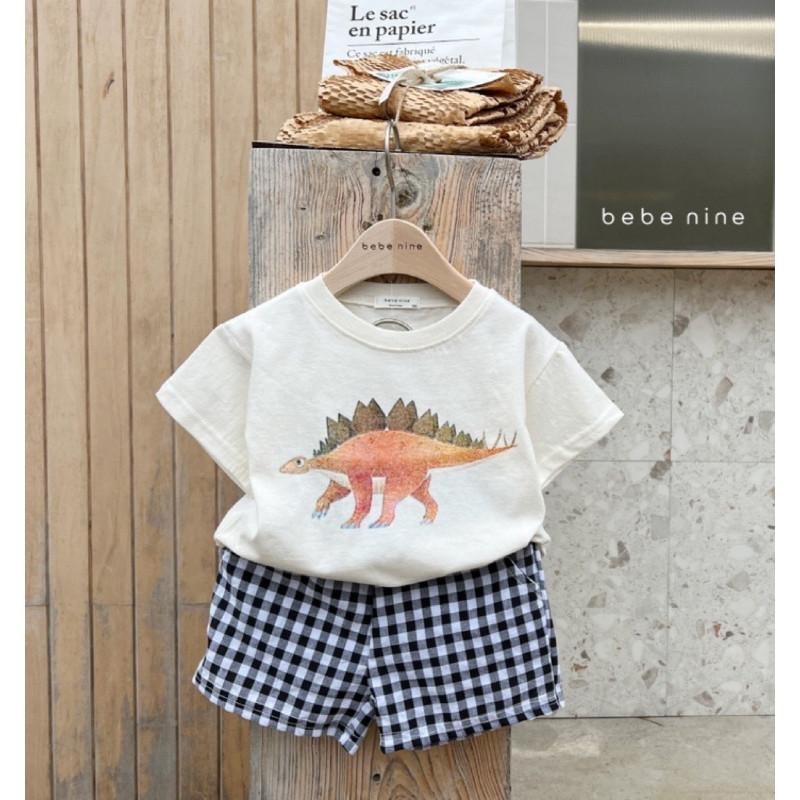 🎀雙生媽の櫥窗🎀 兒童棉質吸汗透氣恐龍印花套裝 兩件套 恐龍 男寶-細節圖6