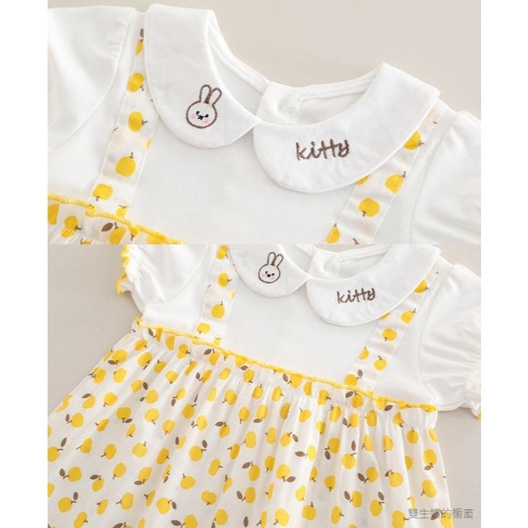 🎀雙生媽の櫥窗🎀 女寶夏季翻領水果短袖套裝 女寶套裝-細節圖5