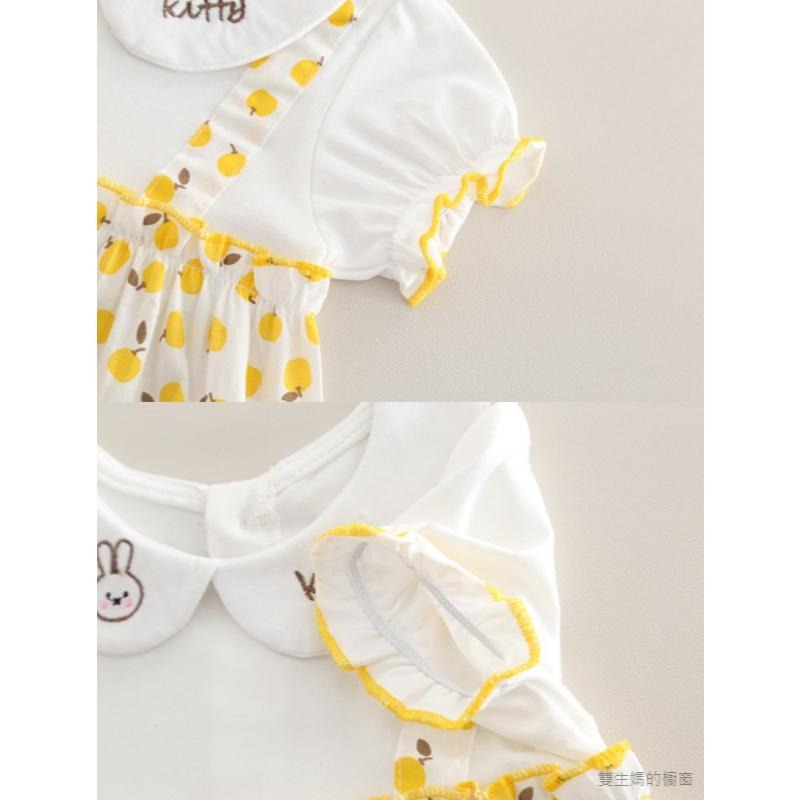 🎀雙生媽の櫥窗🎀 女寶夏季翻領水果短袖套裝 女寶套裝-細節圖6