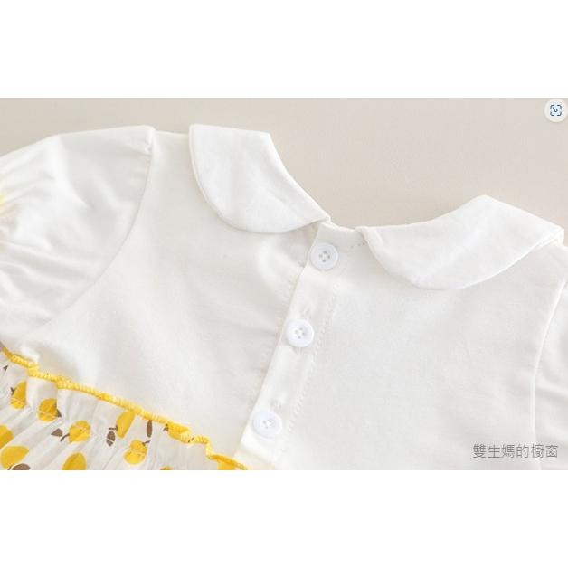 🎀雙生媽の櫥窗🎀 女寶夏季翻領水果短袖套裝 女寶套裝-細節圖8
