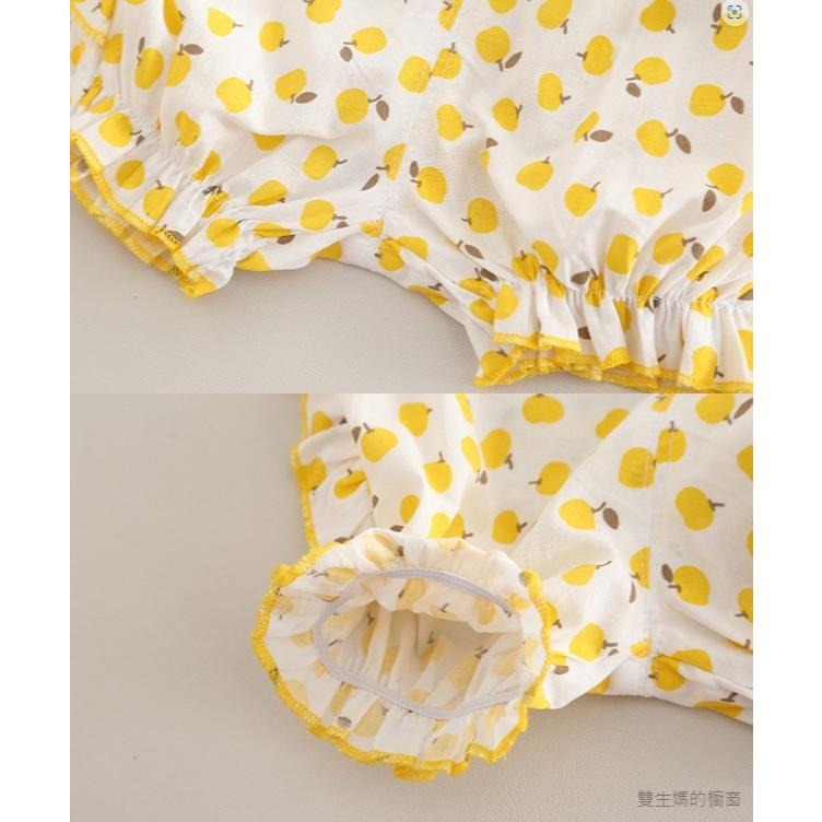 🎀雙生媽の櫥窗🎀 女寶夏季翻領水果短袖套裝 女寶套裝-細節圖9