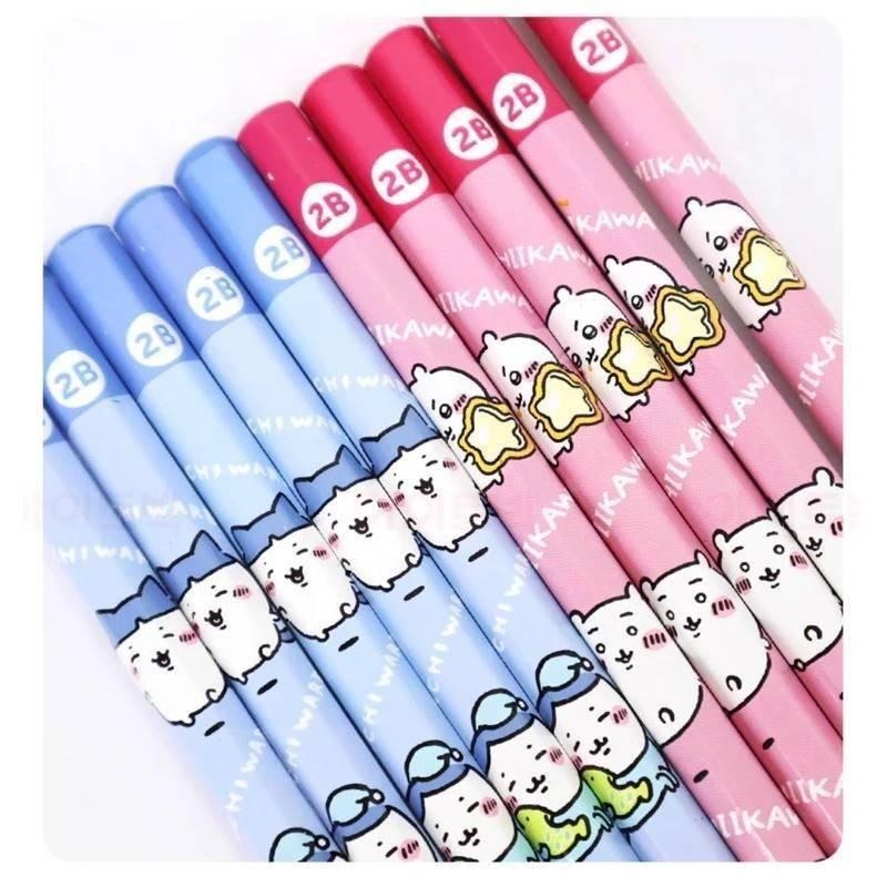 🎀雙生媽の櫥窗🎀  韓國直送 chiikawa 吉伊卡哇 六角2B鉛筆 （10入）-細節圖4