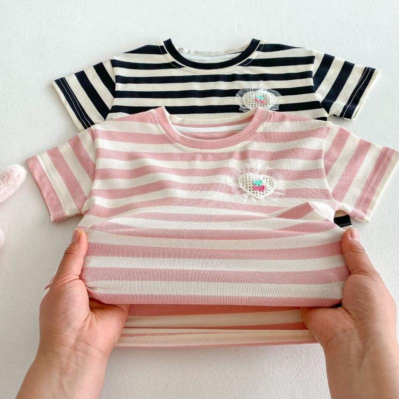 🎀雙生媽の櫥窗🎀 純棉嬰幼兒條紋兩色套裝 兒童套裝棉質-細節圖4