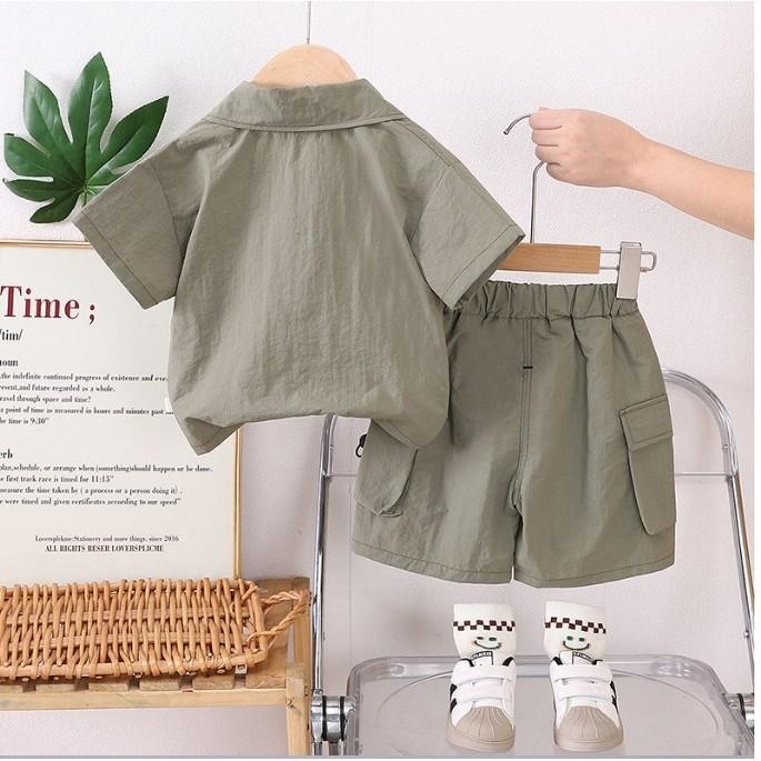 🎀雙生媽の櫥窗🎀 男寶背心大袋工裝褲三件套裝-細節圖5