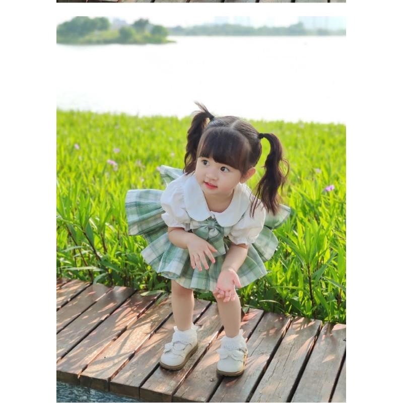 🎀雙生媽の櫥窗🎀 女寶學院風 澎澎裙兩件套贈蝴蝶結(有安全褲)-細節圖4