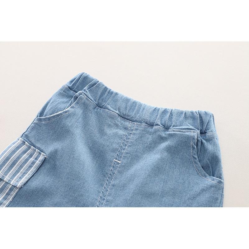 🎀雙生媽の櫥窗🎀 韓版翻領帥帥牛仔襯衫兩件套-細節圖9