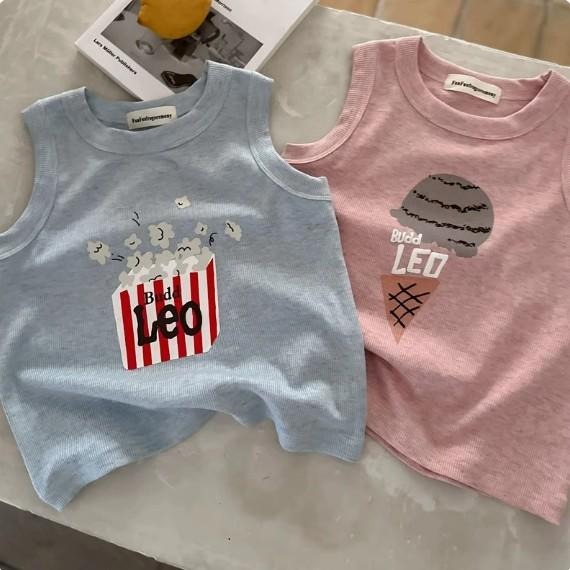 🎀雙生媽の櫥窗🎀 日系坑條棉 彈性 兒童無袖上衣 嬰幼兒 73-120碼-細節圖3