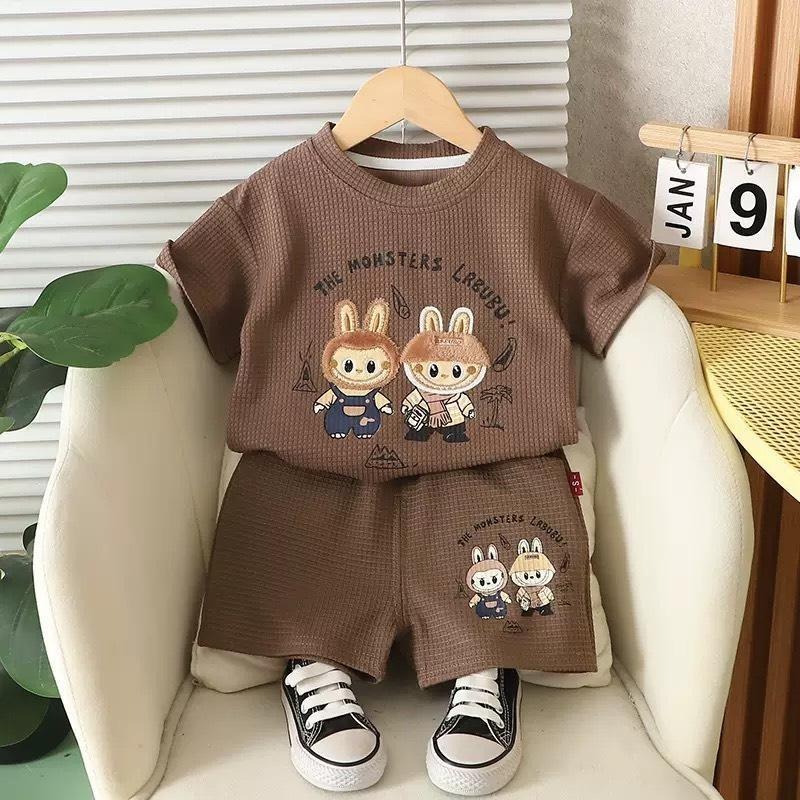 🎀雙生媽の櫥窗🎀 純棉透氣超夯拉布布套裝 兒童套裝 拉布布~-細節圖2