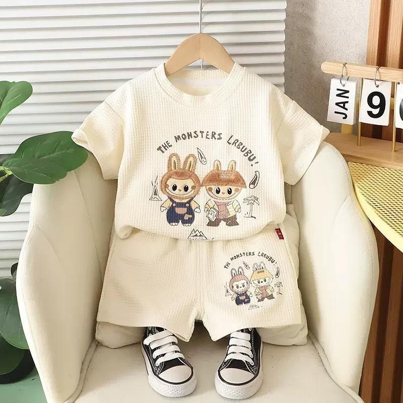 🎀雙生媽の櫥窗🎀 純棉透氣超夯拉布布套裝 兒童套裝 拉布布~-細節圖3