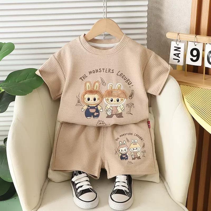 🎀雙生媽の櫥窗🎀 純棉透氣超夯拉布布套裝 兒童套裝 拉布布~-細節圖4